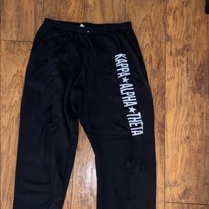 Black kappa alpha theta sweatpants
